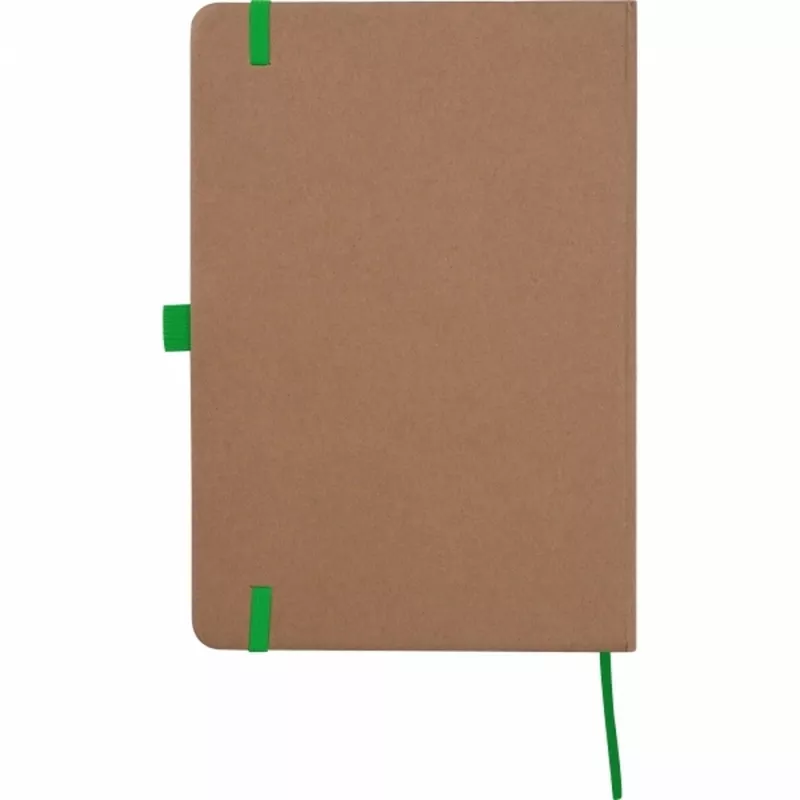 Notatnik A5 w linie z papieru z recyklingu BOURNEMOUTH - zielony (528309)