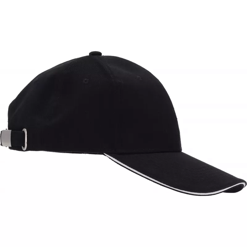 Czapka z daszkiem 6 paneli SAN FRANCISCO - czarny (046603)
