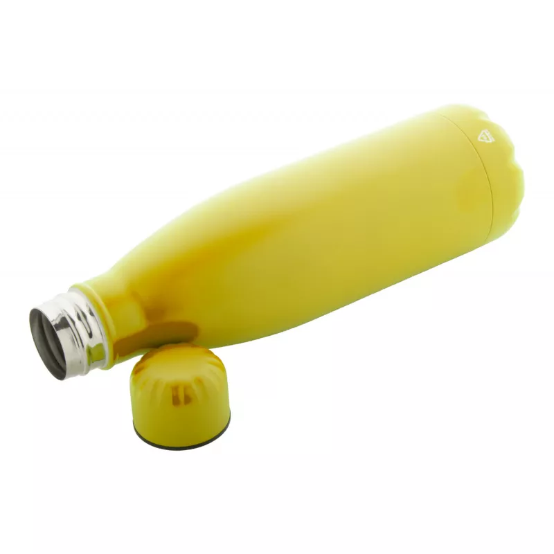Refill butelka ze stali nierdzewnej z recyklingu - żółty (AP808117-02)