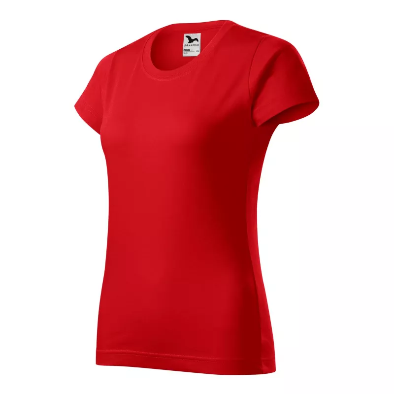 Koszulka bawełniana damska 160 g/m²  BASIC 134 - Czerwony (ADLER134-CZERWONY)
