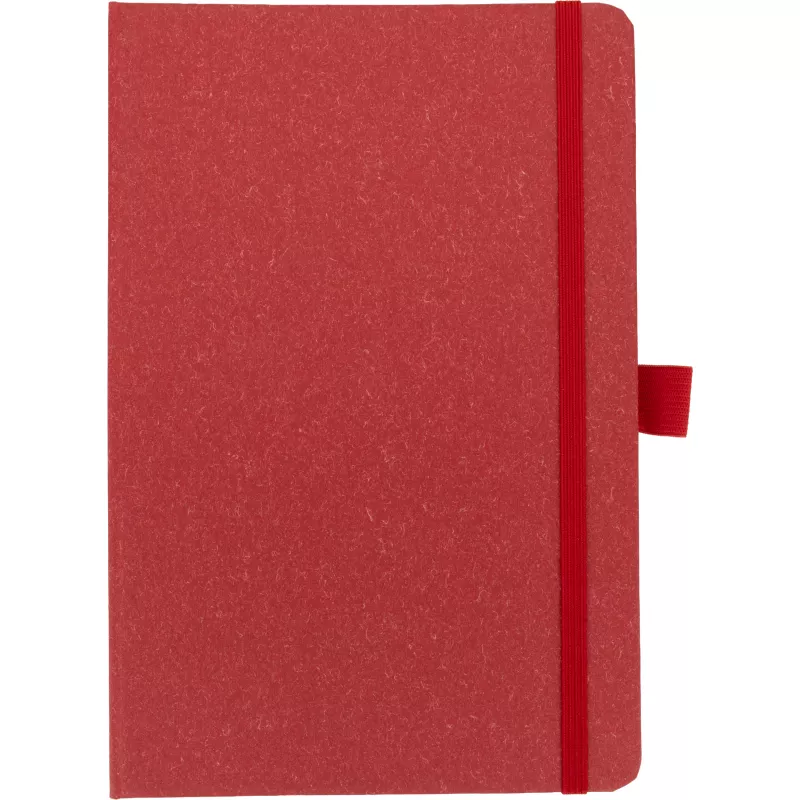 Notatnik A5 w kropki z papieru z recyklingu AGNESE - czerwony (2179905)