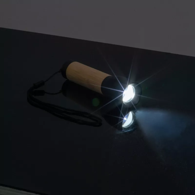 Latarka bambusowa TRAVIS - beżowy (9518213)