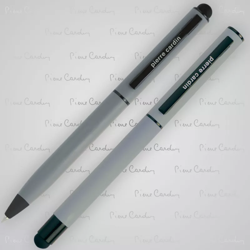 Zestaw piśmienny touch pen, soft touch CELEBRATION Pierre Cardin - szary (B0401008IP307)