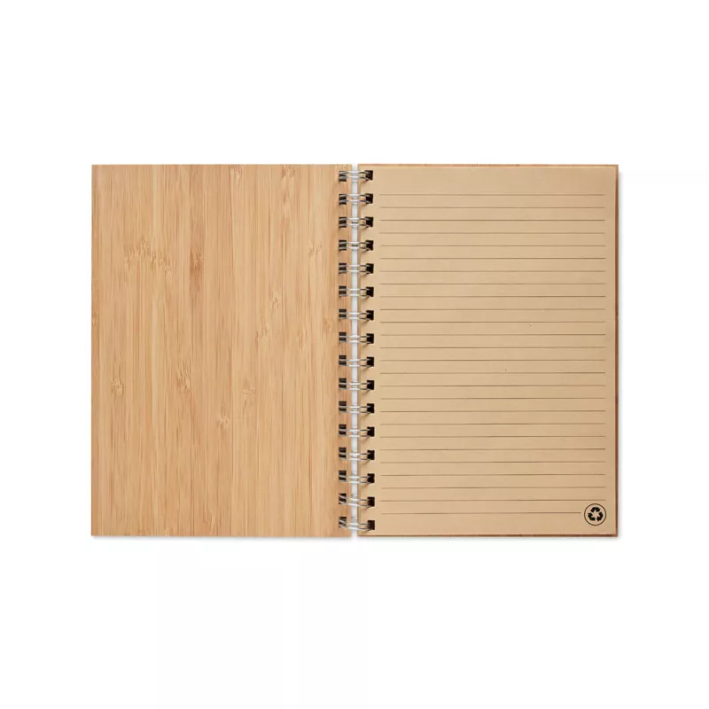 Notes A5 w bambusowej okładce 70 kartek w linię BRAM - Drewna (MO6790-40)