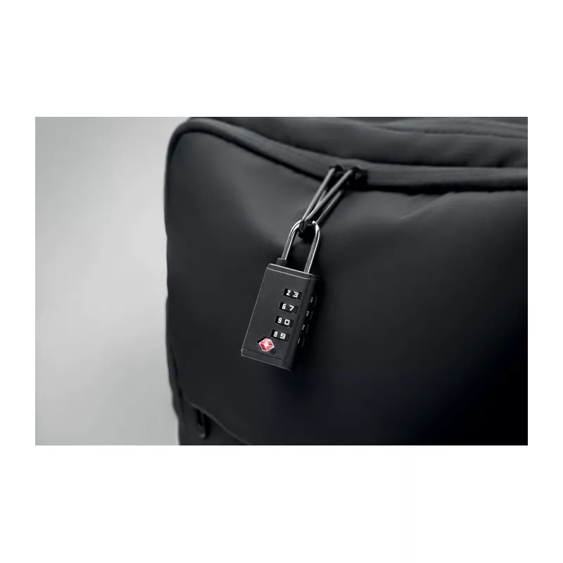 Kłódka szyfrowa TSA z 4-cyfrowym kodem LOCK - Czarny (MO3166-03)