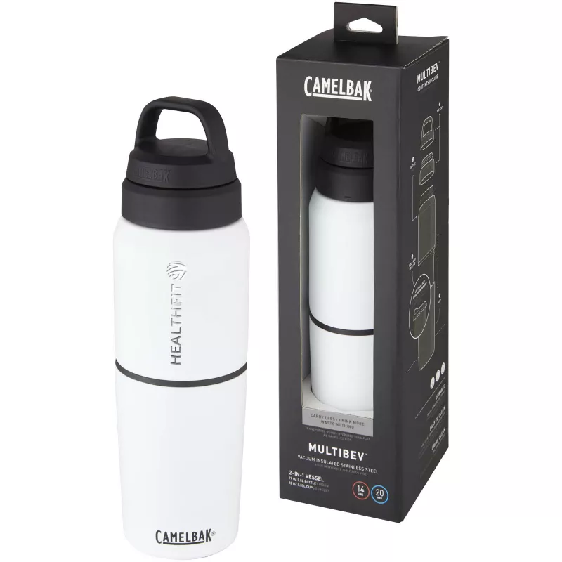 Termos CamelBak® MultiBev 500 ml z kubkiem 350 ml - Biały (10071601)