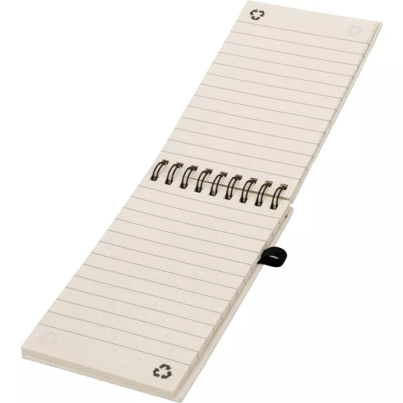 Notes A6 w linie z kartonu po mleku z długopisem AUSTIN - beżowy (374613)