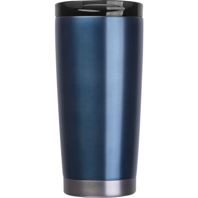 Kubek termiczny stalowy z recyklingu LA LOUVIERE MoLu 540 ml - granatowy (535044)