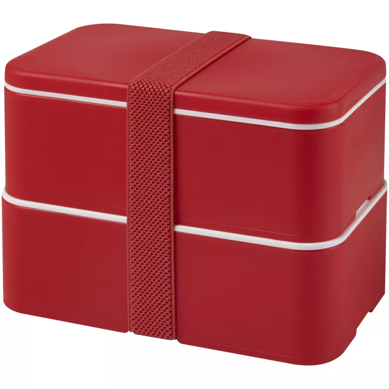 Dwupoziomowe pudełko na lunch 2 x 700 m MIYO - Czerwony (21047021)