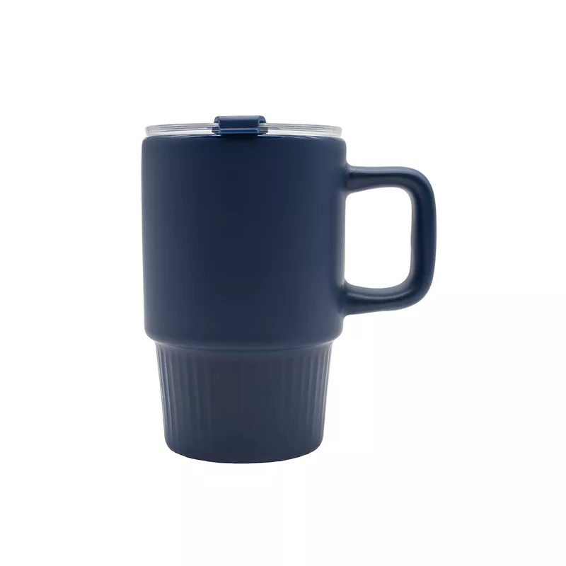 Kubek ceramiczny Azzurro 440 ml - granatowy (R85323.42)