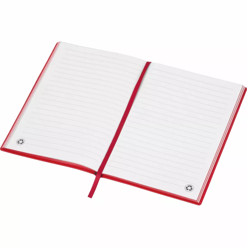 Notatnik A5, kartki w linię, 264 strony, HENRI - czerwony (2539405)