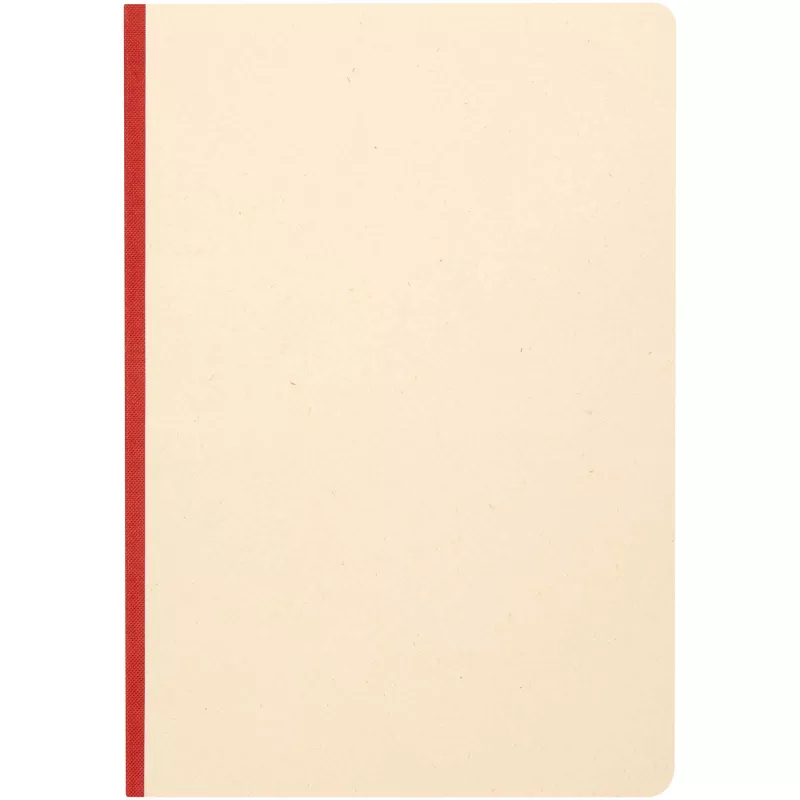 Liliana notatnik A5 z trzciny cukrowej z miękką okładką z RPET - Brick (10612521)