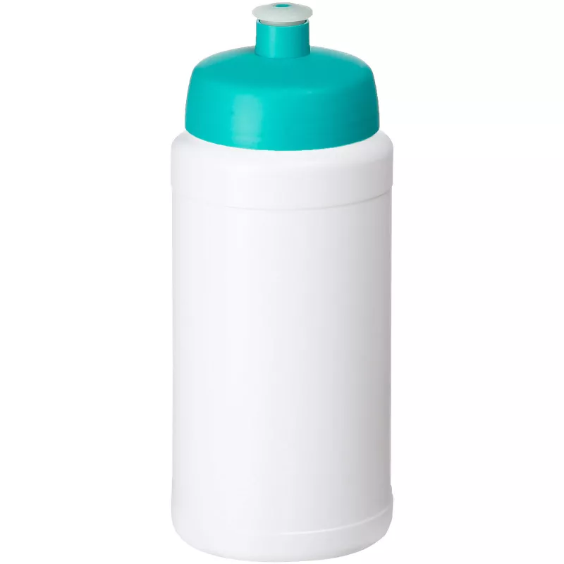 Bidon Baseline® Plus o pojemności 500 ml z wieczkiem sportowym - Biały-Morski (21068805)