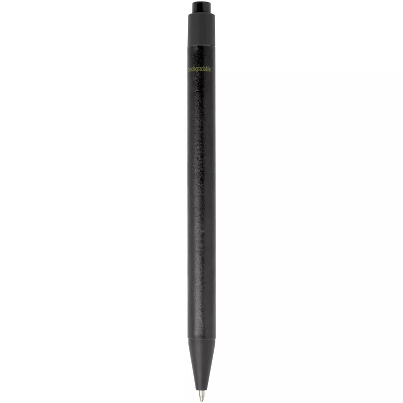 Chartik monochromatyczny długopis z papieru z recyklingu z matowym wykończeniem - Czarny (10783990)