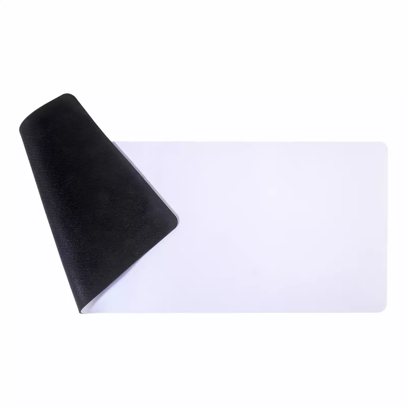 Podkładka na biurko 78 x 30 cm sublimacyjna RPET Subomat XXL  - biały (AP812435-01)