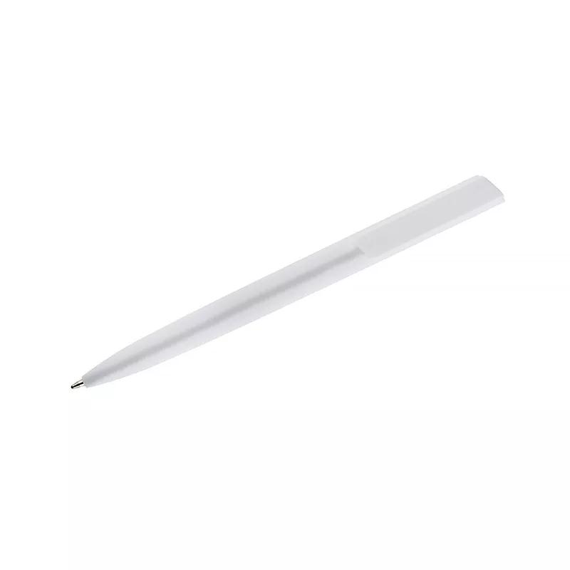 Długopis plastikowy z matową powłoką soft touchALEO - biały (19499-01)