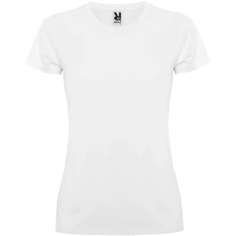 Damska koszulka poliestrowa 150 g/m² ROLY MONTECARLO WOMAN 0423 - Biały (R0423-WHITE)