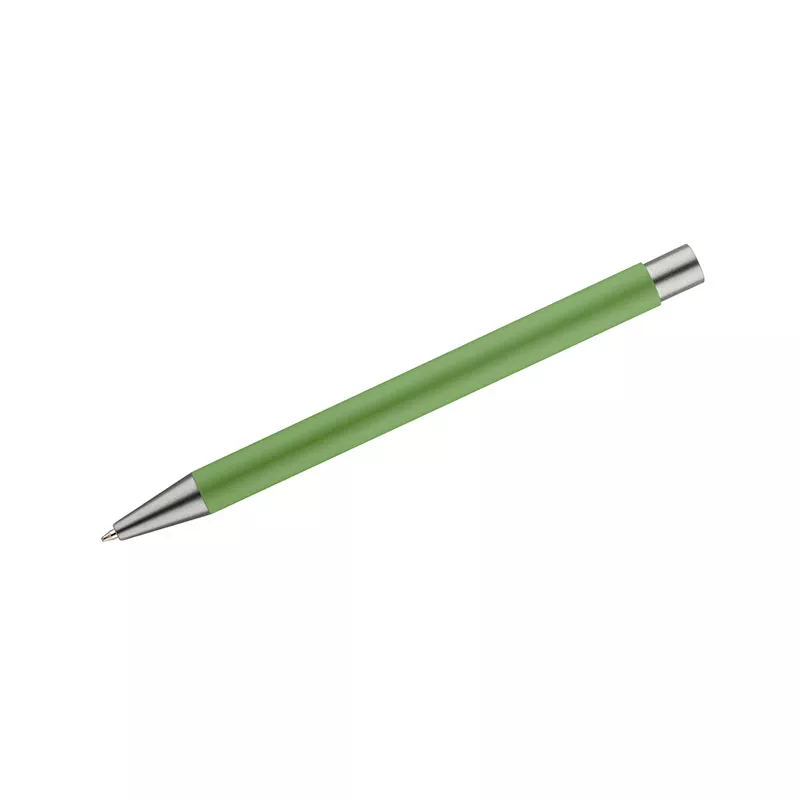Długopis aluminiowy z gumowaną powierzchnią GOMA - zielony jasny (19617-13)