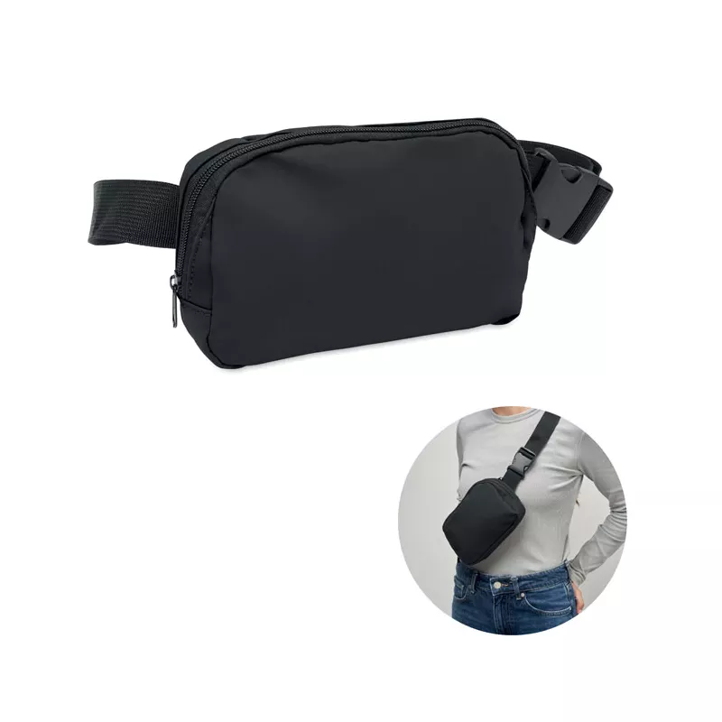 Nerka z miękkiego PU KOROVIN WAIST - Czarny (MO2683-03)