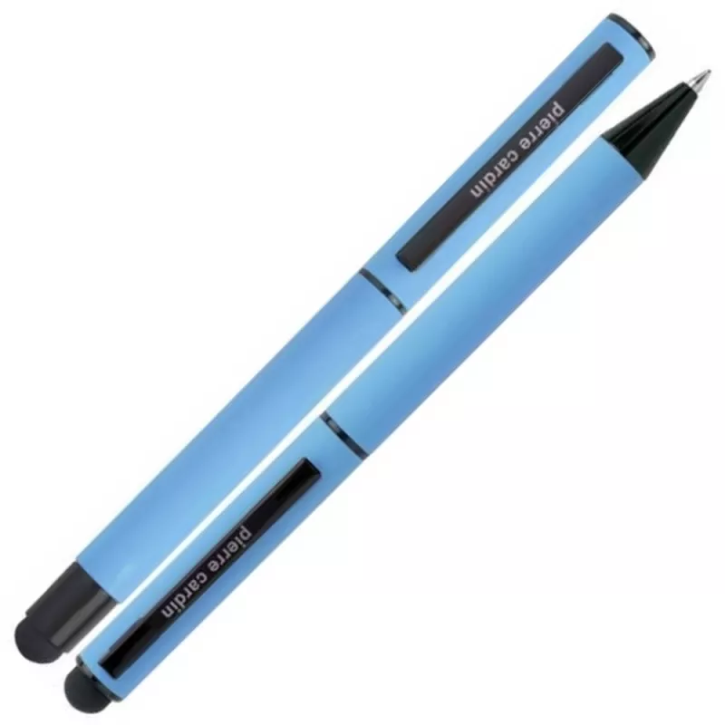 Zestaw piśmienny długopis i pióro kulkowe touch pen soft touch CELEBRATION Pierre Cardin - jasnoniebieski (B0401005IP324)