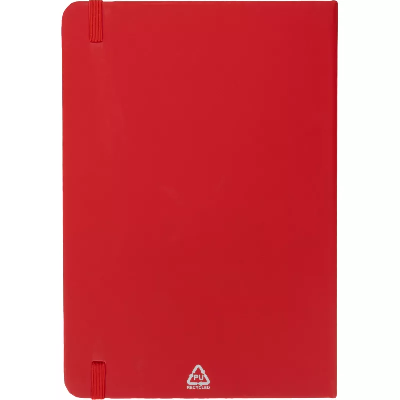 Notatnik A5 w linie z materiałów z recyklingu DOMINIK - czerwony (2526105)