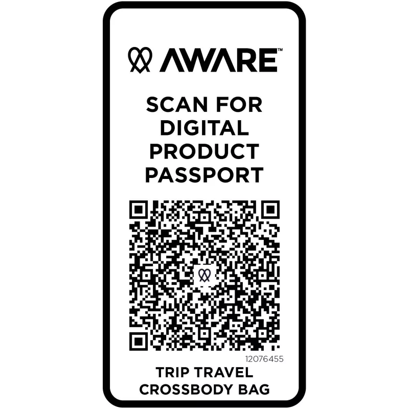 Trip Aware™, torba na ramię wykonana z materiałów z recyklingu, 1 l - Hale Blue (12076455)