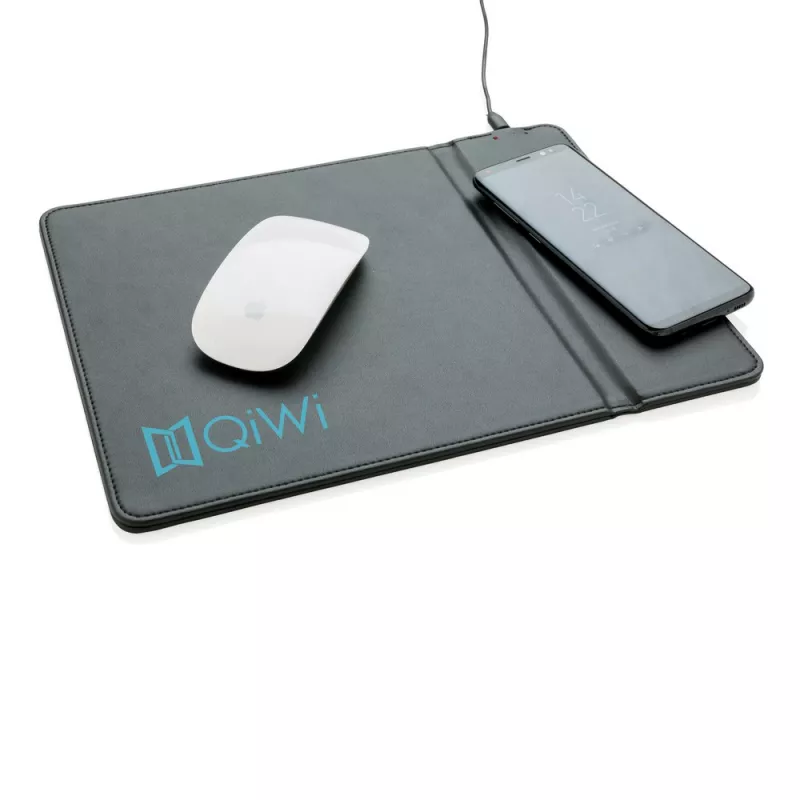 Podkładka pod mysz, ładowarka bezprzewodowa 5W - czarny (P308.941)