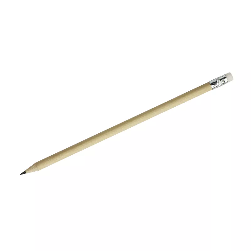 Ołówek z gumką STUDENT - biały (19812-01)