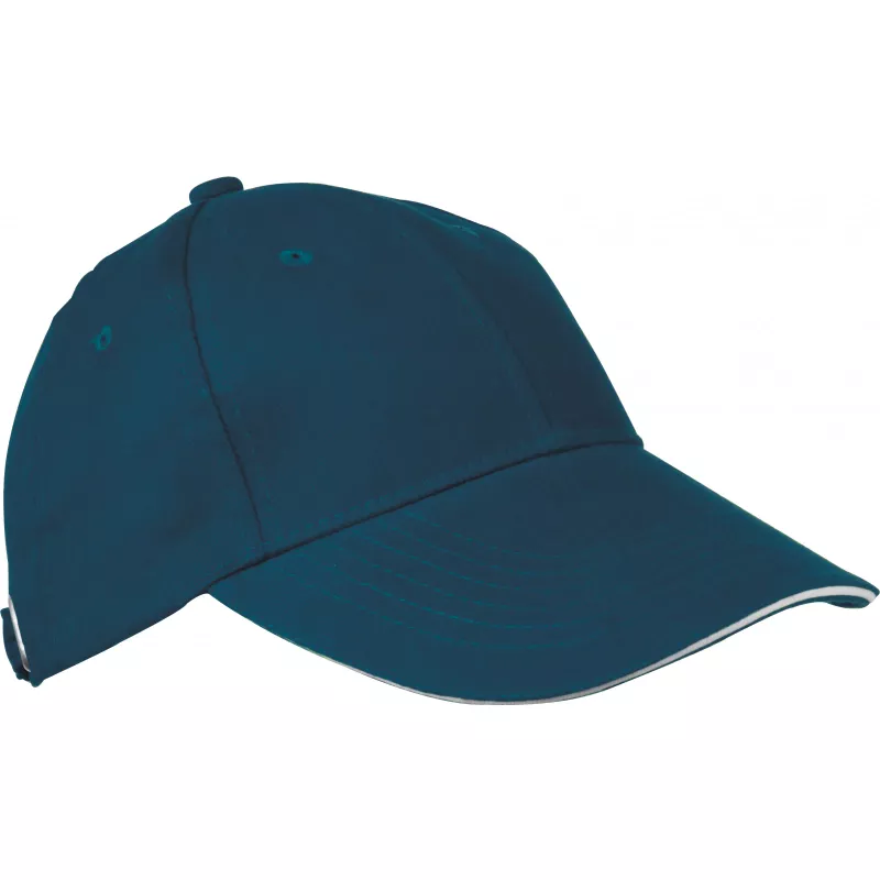 Czapka bawełniana z daszkiem San Francisco - turkusowy (5046614)