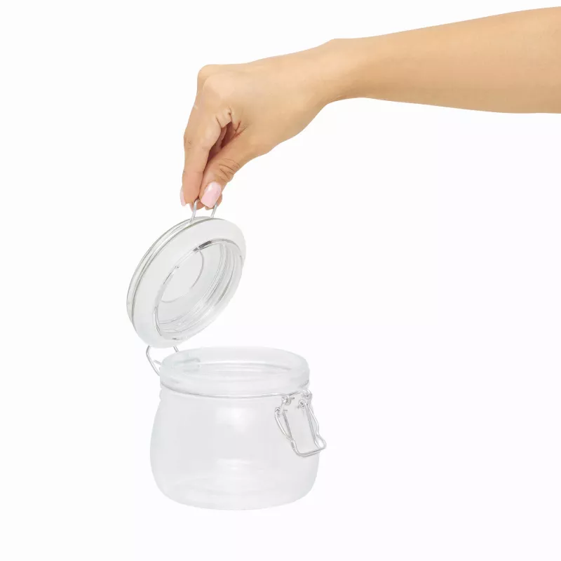 Szklany słoik, pojemność ok. 500 ml - transparentny (56-0306046)