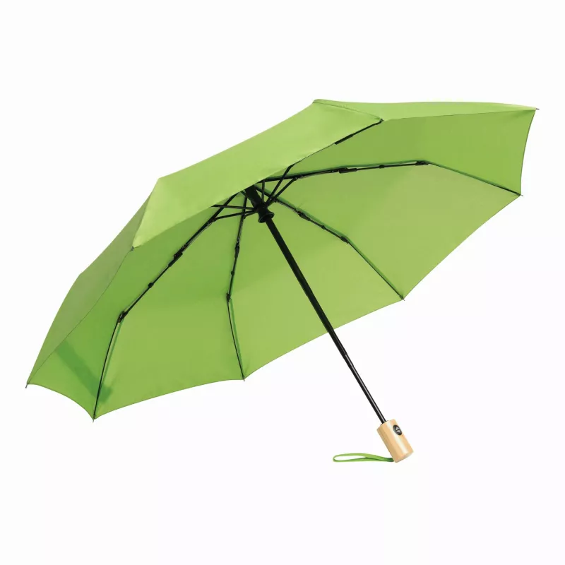 Automatycznie otwierany i składany, wiatroodporny parasol kieszonkowy CALYPSO - jasnozielony (56-0101275)