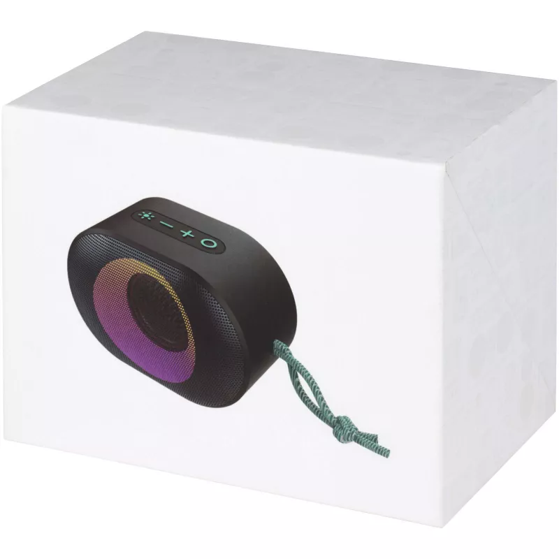 Głośnik zewnętrzny z certyfikatem IPX6 i nastrojowym oświetleniem RGB Move - Czarny (12418190)