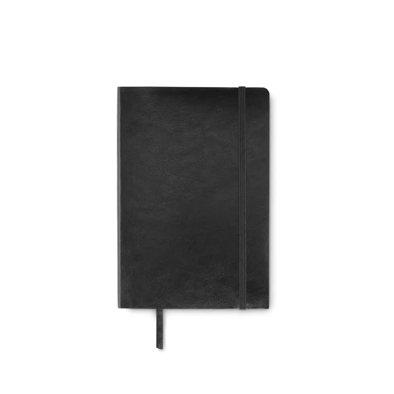 Notes A5 z recyklingu 80 kartek w linię BRETA - Czarny (MO2118-03)