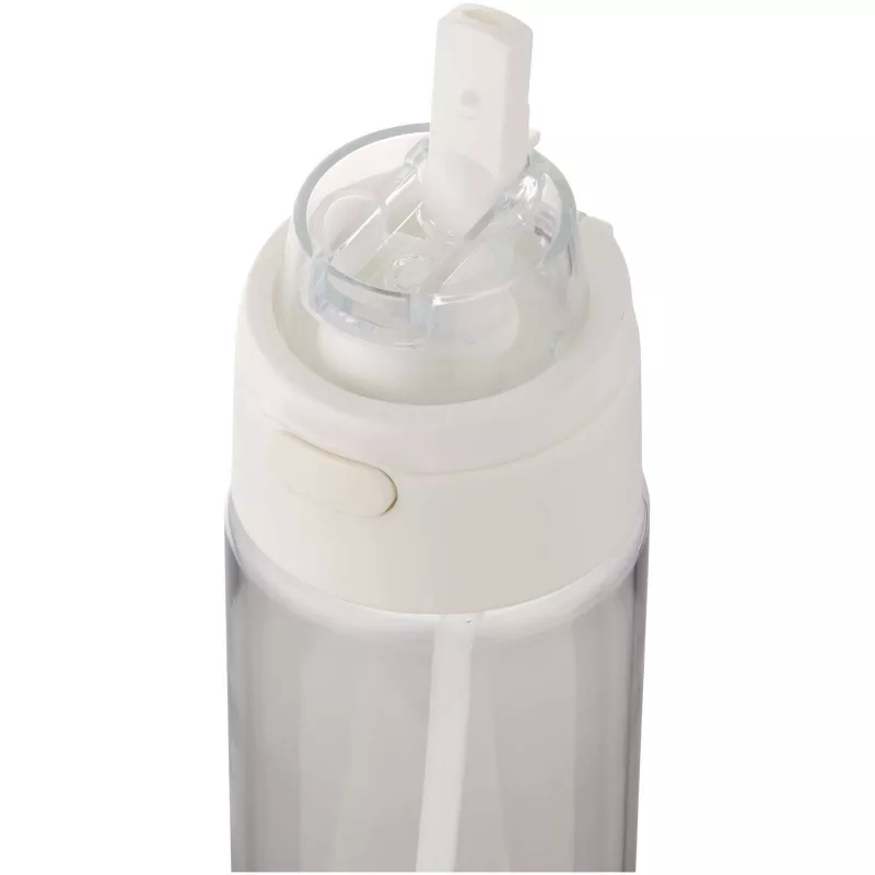 Bidon na wodę Theron o pojemności 700 ml, wykonany z tworzywa sztucznego pochodzącego z recyklingu (RCS), z pokrywką o podwój - Przezroczysty bezbarwny (10095001)