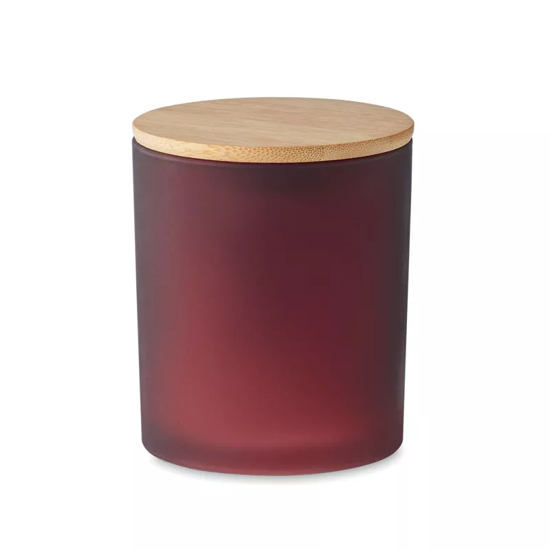 Świeca zapachowa w matowym słoju 280 g KEOPS LARGE - Burgund (MO6621-02)