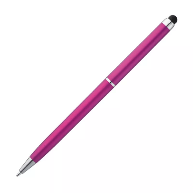 Długopis plastikowy touch pen - różowy (1878611)