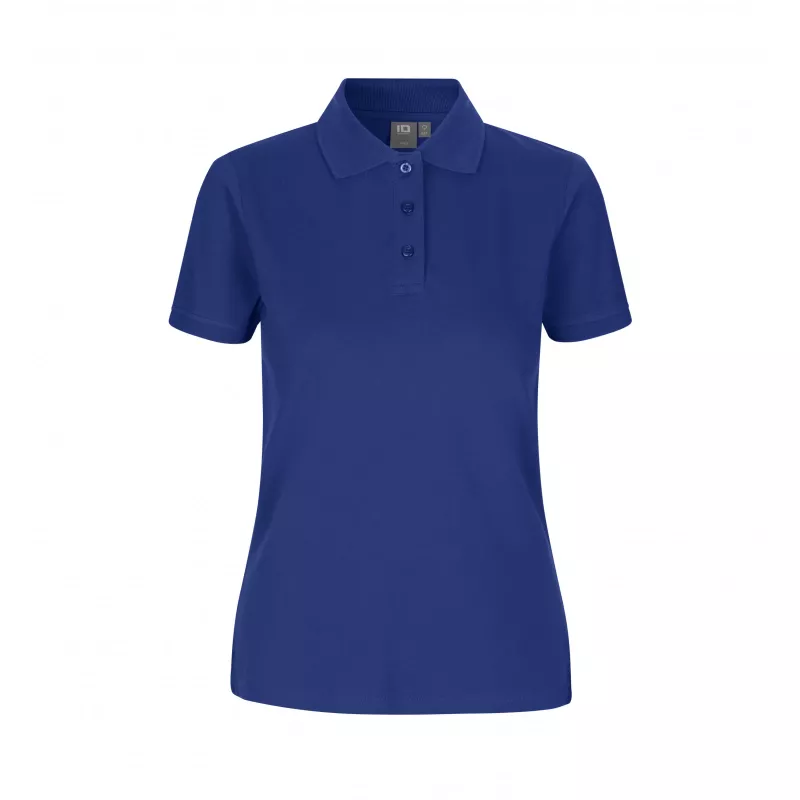 Koszulka bawełniana damska 210 g/m² ID Polo/stretch 527 - Royal Blue (0527-ROYAL BLUE)