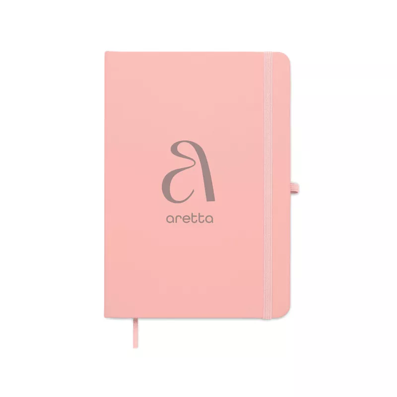 Notes A5 w okładce z PU 96 kartek w linię ARCOLOOP - Dziecięcy Róż (MO3124-11)