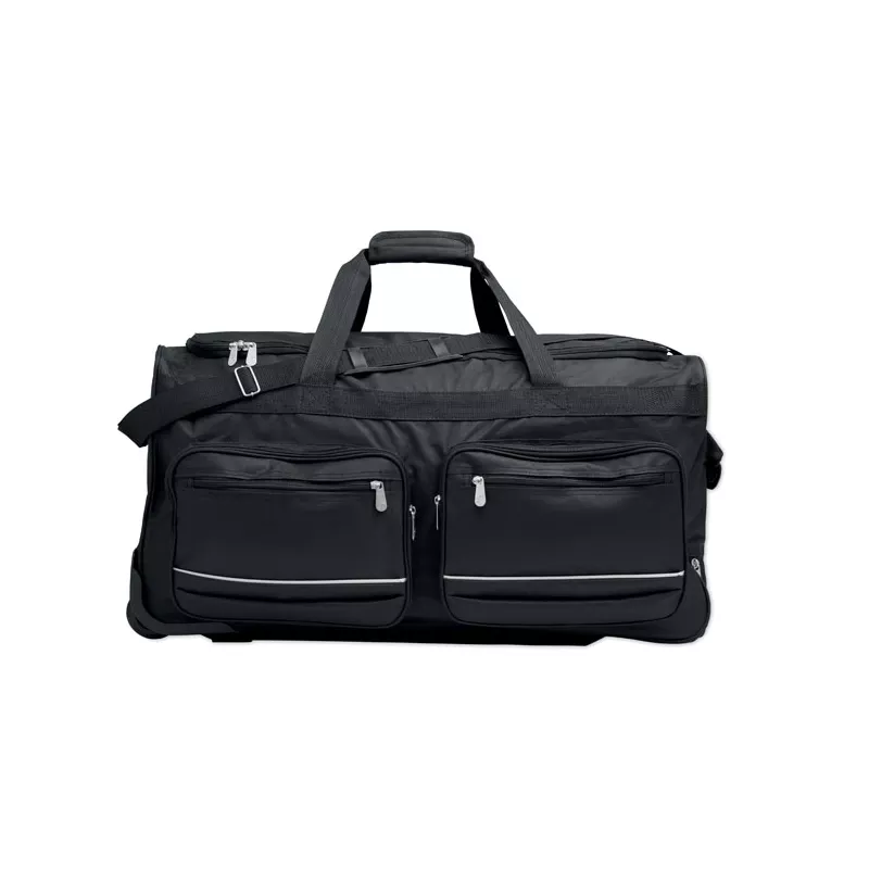 Torba podróżna na kółkach z RPET 600D ITFITS - Czarny (MO2942-03)