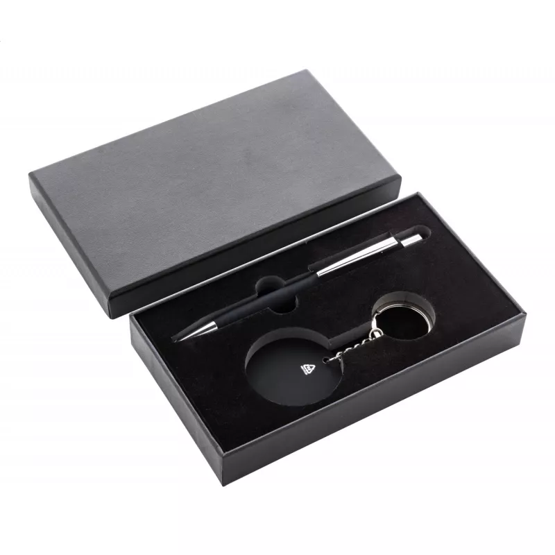 Miroset zestaw długopis i brelok - czarny (AP808181-10)