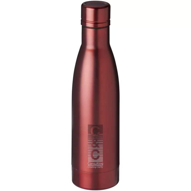 Butelka reklamowa Vasa 500 ml z miedzianą izolacją próżniową - Czerwony (10049405)