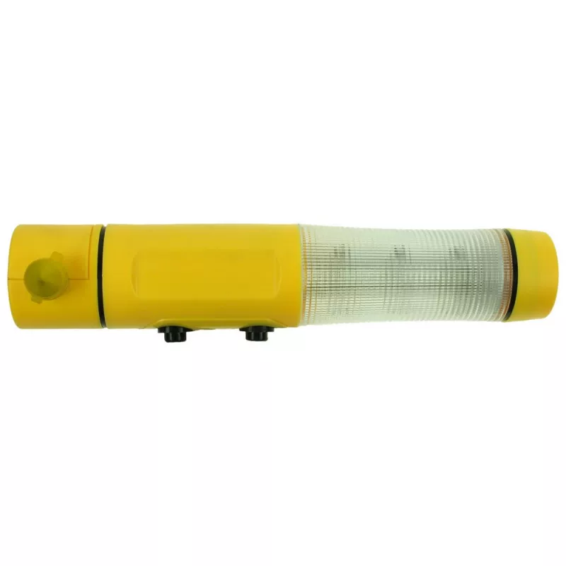 Latarka bezpieczeństwa 1 LED, przecinak do pasów, młotek bezpieczeństwa | Auden - żółty (V7735-08)
