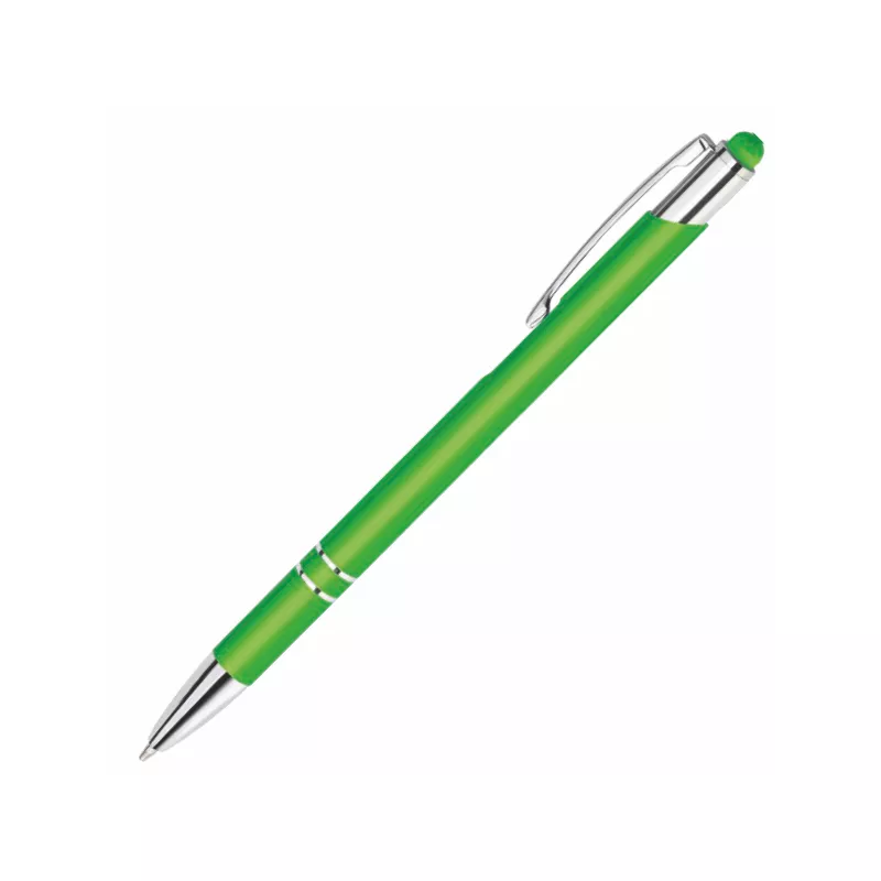 Metalowy długopis reklamowy BELLO Touch Pen - jasny zielony (BELLO-17)