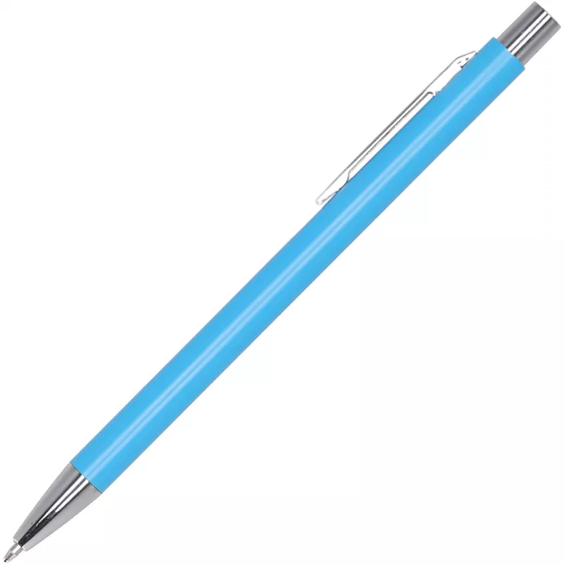 Długopis metalowy soft touch GIORGIO - jasnoniebieski (1368024)