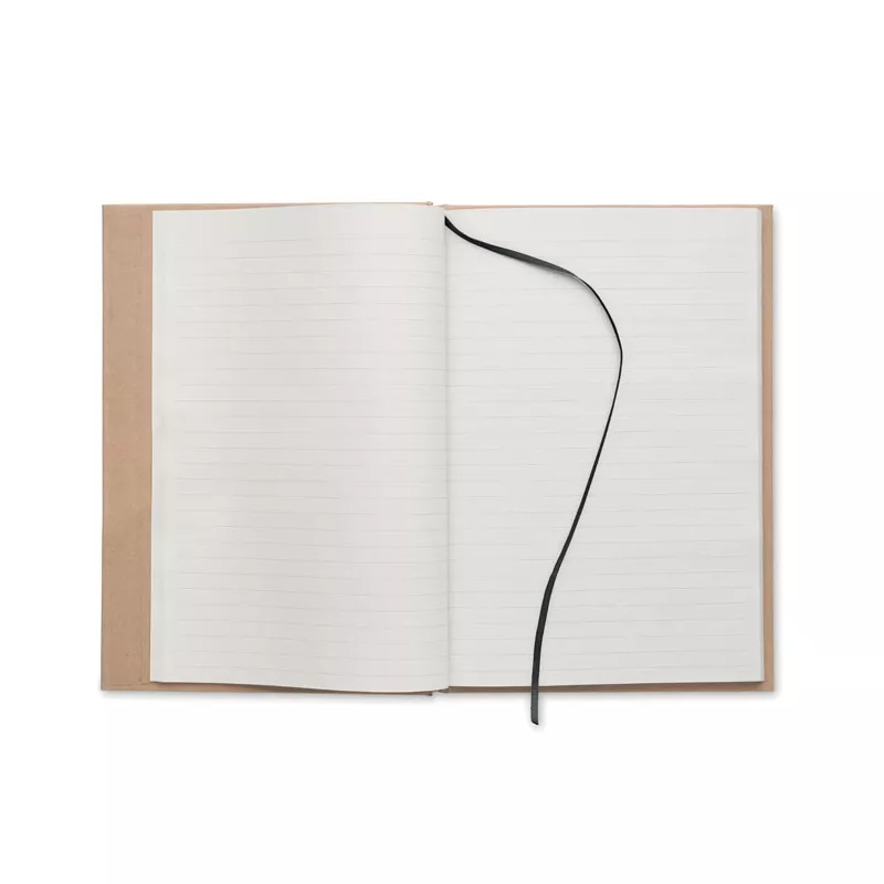 Notes A5 z recyklingu 100 kartek w linię MUSA - Czarny (MO6640-03)
