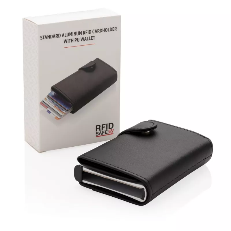 Etui na karty kredytowe, portfel, ochrona RFID - czarny (P850.341)