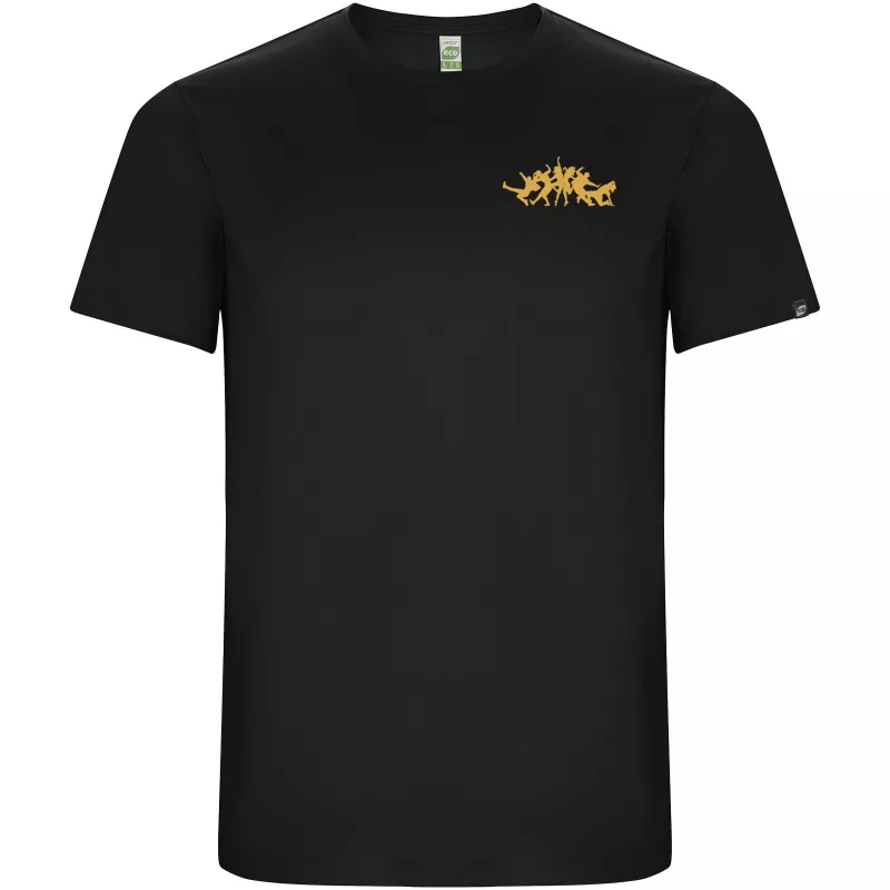 Imola sportowa koszulka dziecięca z krótkim rękawem - Czarny (K0427-BLACK)