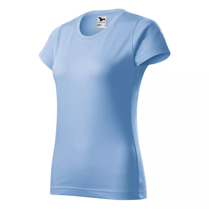 Koszulka bawełniana damska 160 g/m²  BASIC 134 - Błękitny (ADLER134-BłęKITNY)