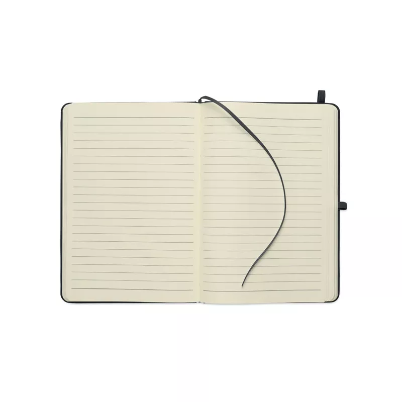 Notes A5 w okładce z PU 96 kartek w linię ARCOLOOP - Czarny (MO3124-03)