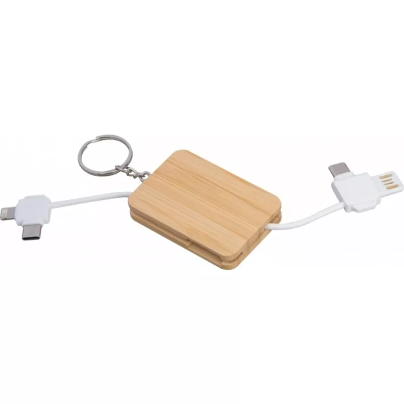 Kabel do ładowania brelok BELLEVUE - beżowy (423913)